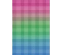 Polysexual Pride Notebook - Soft Grid Journal with 2026 Calendar | LGBTQ+ Pink Green Blue Flag Colors