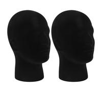 Polystyrene Nero Schiuma Uomo Modello Manichino Testa Stand Espositore Negozio