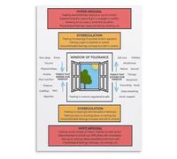 Polyvagal Theory Chart Poster for Mental Clinic Office Walls