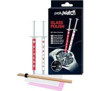 2x POLYWATCH Glass Polish rimozione graffi per vetro set all-inclusive