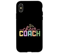 Pom Cheer Coaching Apprezzamento Poms Cheerleader Coach Custodia per iPhone X/XS