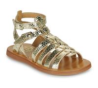 Pom d'Api Sandali bassi PLAGETTE GLADIATOR in Oro 25