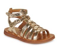 Pom d'Api Sandali bassi PLAGETTE GLADIATOR in Oro 33