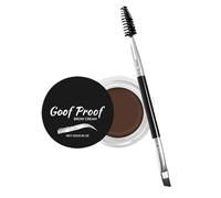 Pomata per sopracciglia - crema altamente pigmentata con pennello, trucco per sopracciglia - per un look pieno e voluminoso a casa, all'aperto, viaggio, compleanno, Natale, donne, ragazze e ragazzi