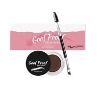 Pomata per sopracciglia, impermeabile, crema, lunga durata, con pennello, tinta per sopracciglia, per un look pieno e voluminoso, per casa, attività all'aperto, viaggi, compleanno, Natale, donne