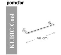 Pomd'or - Porta Salviette Lineare Kubic Cool Cromo Art. 331030002 - 40 Cm Cromo A Magazzino
