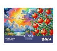 Pomegranate Blossom 1000 Pezzi Puzzle Per Se Détendre Décoration De La Maison Giochi Rilassamento E Intelligence Famiglie Bambini Da 14 Anni E Più 70x50cm/1000pcs