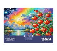 Pomegranate Blossom Jigsaw Puzzle Impossibili 1000Pcs Decorazione Per La Casa. Giochi Rilassamento E Intelligence Per Adulti E Ragazzi Da 14 Anni 70x50cm/1000pcs