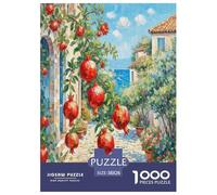 Pomegranate Blossom Jigsaw Puzzle Impossible 1000Pcs Decorazione Per La Casa. Giochi Rilassamento E Intelligence Per Adulti E Bambini Da 12 Anni 38x26cm/1000pcs