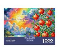 Pomegranate Blossom Puzzle Da 1000 Pezzi Pittura, Arte Special Series Compact Premium Fai Da Te, Intrattenimento Creativo, Divertimento Per Adulti E Bambini Da 12 Anni 52x38cm/1000pcs