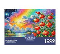 Pomegranate Blossom Puzzle Impossibili 1000 Pezzi Decorazione Per La Casa. Rilassamento E Intelligence Per Adulti E Bambini Da 12 Anni 38x26cm/1000pcs