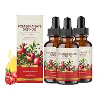 Pomegranate Seed Oil for Skin and Hair - Idratante profondo, Improves Elasticity, Reduces Fine Lines - Anti-invecchiamento, Nourishes Dry Skin & Hair - Leggero, Fast Absorbing. (3 pezzi)