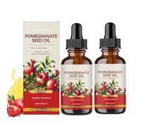 Pomegranate Seed Oil for Skin and Hair - Idratante profondo, Improves Elasticity, Reduces Fine Lines - Anti-invecchiamento, Nourishes Dry Skin & Hair - Leggero, Fast Absorbing. (2 pezzi)