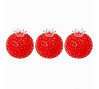 Pomegranate Squishy Stress Ball Toy - Crunchy Fidget Sensory Ball for Adults, Soft Squeeze Anxiety Relief Toy, Portable Tactile Stress Relief Squishy, Non-Toxic Sensory Fidget Toy(3pcs)
