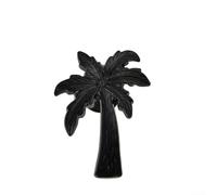 Pomelli a forma di palma di cocco per cassetti e porte, realizzati in lega di zinco con finitura protettiva a cinque strati (nero opaco)