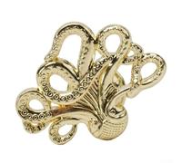 Pomelli a forma di polpo per armadi per porte in camera dei bambini con lega di zinco (oro)