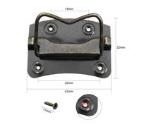 Pomelli Cassetti 10 Pz Maniglia For Mobili In Ferro Scatola Del Cassetto Custodia In Legno Manopole For Porte Petto Anello Tirare Cabinet Tira Cassetto Estraibile Mobili Handware(42mmx32mm 10pcs)