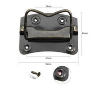 Pomelli Cassetti 10 Pz Maniglia For Mobili In Ferro Scatola Del Cassetto Custodia In Legno Manopole For Porte Petto Anello Tirare Cabinet Tira Cassetto Estraibile Mobili Handware(54mmx42mm 10pcs)