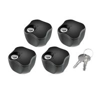 Thule Able Knob 527 Lock Nero 4 Units Black