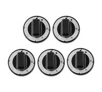 Pomelli Cucina Gas Parti del fornello della Stufa a Gas della Cucina Manopola Nera Piano di Cottura Rotondo Interruttore rotativo 8 mm Stelo 8 x 6,5 mm Confezione da 5.