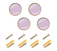 Pomelli decorativi personalizzabili a forma di cardo tinta unita per cassettiera, 32 mm, confezione da 4