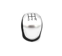Pomelli del cambio per auto 5/6 Auto Pomello Cambio Pelle PU Per S-Max Per C-Max Per Kuga Per Galaxy Per Mondeo 4 Per Transit Per Tourneo Per Messa A Fuoco Pomello Cambio Testa( 5-speed Silver2)