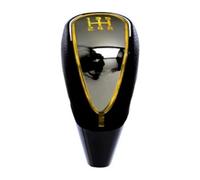 Pomelli del cambio per auto, cambiamento attivato, pomello del cambio a 5 6 velocità, luce a mano e accendisigari, 7 colori (solo R-6, colore rosso) (5r 7 colori cangianti)