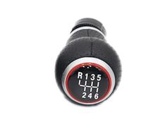 Pomelli del cambio per auto Per A1 2011 2012 2013 2014 2015 2016 2017 2018 12 MILLIMETRI Auto Leva Del Cambio Pomello Boot Ghetta Copertura 5/6 Velocità pomello del cambio( R123456 Silver Red)