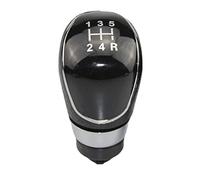 Pomelli del cambio per auto Per Ford Per Fiesta 2008 2009 2010 2011 2012 5/6 Velocità Pomello cambio manuale Ghetta Boot Cover Collare Custodia per auto Pomello del cambio Testa( 5- Speed Black)