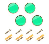 Pomelli e maniglie personalizzabili per armadietti da cucina, colore verde primavera, tinta unita, 32 mm, confezione da 4