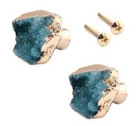 Pomelli for mobili con,Pomelli for cassetti for porte in vetro cristallo,Pomelli for porte for porte interne Confezione da 6 pomelli in ottone Cristallo naturale Porta for armadietto dentale Cassetto