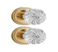 Pomelli For Porte Interne In Oro Con Finitura Spazzolata E Privacy In Ottone Satinato, Ideali For Di Camere Da Letto Bagni