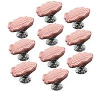 Pomelli in ceramica, 10 pezzi, maniglie for mobili, cassetti, ante, armadi, mobili da giardino, decorazioni for la casa, 49x36x31 mm(Pink)