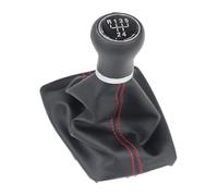 Pomelli Leva Cambio Auto Per A4 8E B6 B7 2000 2001 2002 2003 2004 2005 2006 2007 2008 Pomello Cambio In Pelle Cromata(12345r Red Line Set)