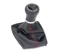 Pomelli Leva Cambio Auto Per A4 8E B6 B7 2000 2001 2002 2003 2004 2005 2006 2007 2008 Pomello Cambio In Pelle Cromata(R123456 Red Line Set)