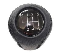 Pomelli Leva Cambio Auto Per Mazda 3 BK BL 2006 2007 2008 2009 2010 2011 2012 Cuffia Leva Pomello Cambio In Similpelle(6 Speed Knob Chrome)