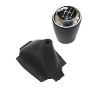 Pomelli Leva Cambio Auto Per Mazda 6 II GH 2007 2008 2009 2010 2011 2012 Cuffia Leva Cambio In Similpelle(6 Speed Set Chrome)
