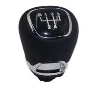 Pomelli Leva Cambio Auto Per Skoda Per Fabia 2 Per MK2 Per Combi Per Scout 2007-2014 Pomello Del Cambio Manuale Cuffia Leva In Pelle E Argento(5 Speed 1)