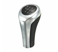 Pomelli leva cambio Compatibile Con BMW Per E46 E53 E60 E61 E63 E65 E81 E82 E83 E87 E90 E91 E92 X1 X3 X5 1 3 5 6 Serie Auto Manuale Pomello Cambio Trasmissione Leva Maniglia(Matte Silver 5Speed)