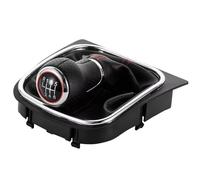 Pomelli leva cambio Compatibile con MK6 Per R32 Pomello Del Cambio Auto Pomello Cambio 5 6 Velocità Braccio Della Leva Del Cambio(Red Line 6 Speed)