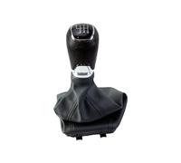 Pomelli leva cambio Compatibile con Skoda Per Octavia MK3 2014 2015 2016 2017 Pomello Del Cambio Auto 5 6 Velocità Leva Cuffia Copri-cuffia Collare(6 Speed)