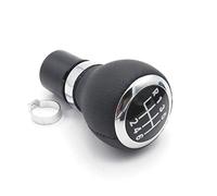 Pomelli Leva Cambio,Leva Pomello Uso Adatto for VW Passat B6 B7 2005 2006 2007 2009 2010 2011 2012 2013 2014 2015 Automobile 6 Velocità Del Cambio Della Manopola Con Lo Stivale Di Cuoio(Black)