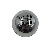 Pomelli Leva Per Alfa Per Romeo Pomello Del Cambio A 6 Marce Leva Stemma Emblema Copertura Cappuccio(Chrome black)