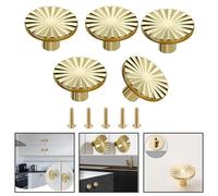 Pomelli per Armadio Aggiornamento Mobili Eleganti Oro Spazzolato Maniglia Alta Q