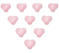 Pomelli per mobili in ceramica a forma di cuore rosa 10 pezzi, come pomelli per porte, pomelli per armadi, pomelli per cassetti