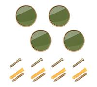 Pomelli personalizzabili verde oliva scuro tinta unita pura tinta unita pomelli armadio 32 mm per soggiorno confezione da 4