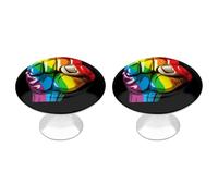 Pomelli rotondi del cassetto dell'acciaio inossidabile dell'orgoglio del pugno dell'arcobaleno per la maniglia della porta del guardaroba