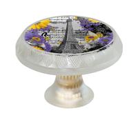 Pomelli rotondi per armadietti della Torre Eiffel, di alta qualità, per ante e cassetti, maniglie rotonde con viti, per mobili da cucina e camera da letto, confezione da 4