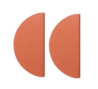 Pomelli semicircolari per cassetti per cucina e bagno, in lega di alluminio, 100 mm, 2 confezioni