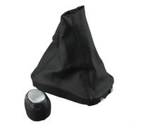 Pomello 5/6 Marce con Ghetta Per Saab 9-3 2003-2012 Nero Argento | Materiale ABS per robusto Dimensioni 15x10x3 cm Design elegante nero e argento Migliora la risposta di guida